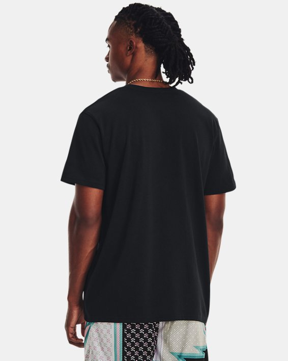 Men's Curry Logo Heavyweight Short Sleeve in Black image number 1